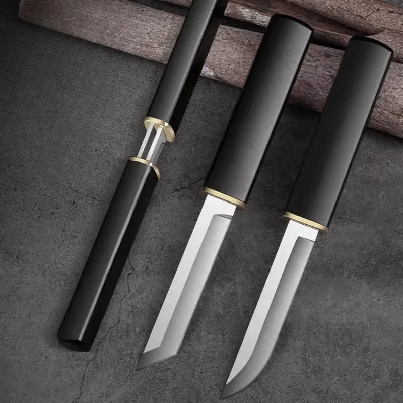 Couteau à fruits en acier inoxydable portable haute dureté Dragon et Phénix Canard Mandarin Double Fils Mère Couteau