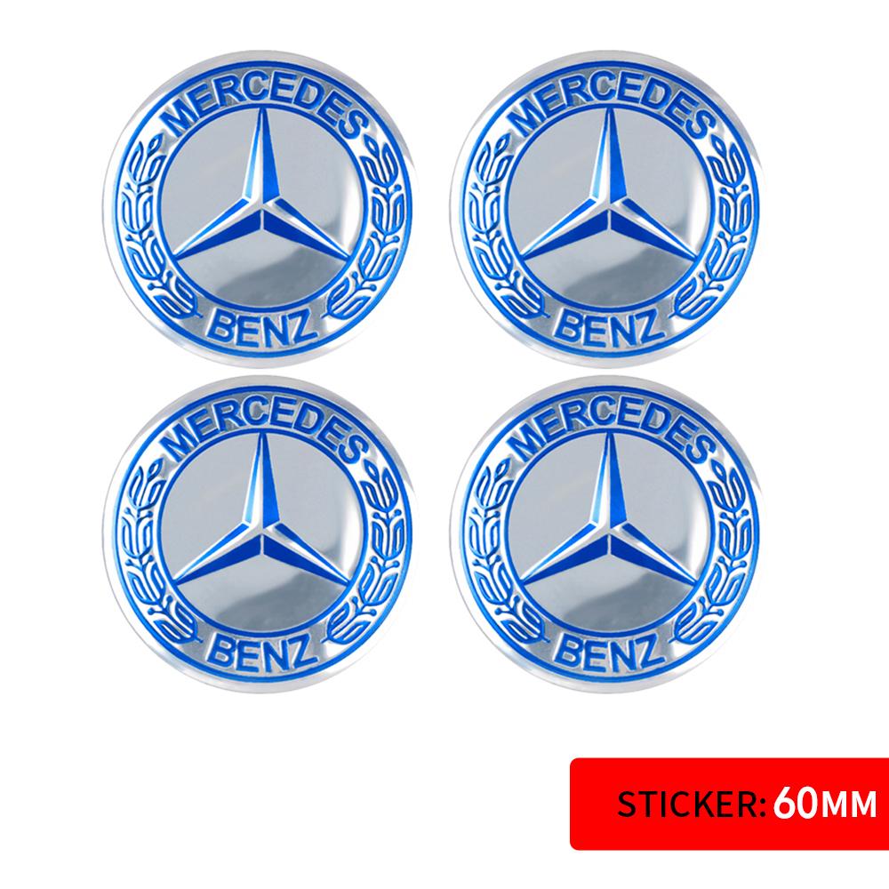 56/60/65MM Car Sticker Wheel Center Covers Hub Cap Emblem Decoration Decal for Mercedes Benz AMG W212 W204 W211 W124 A B S Class