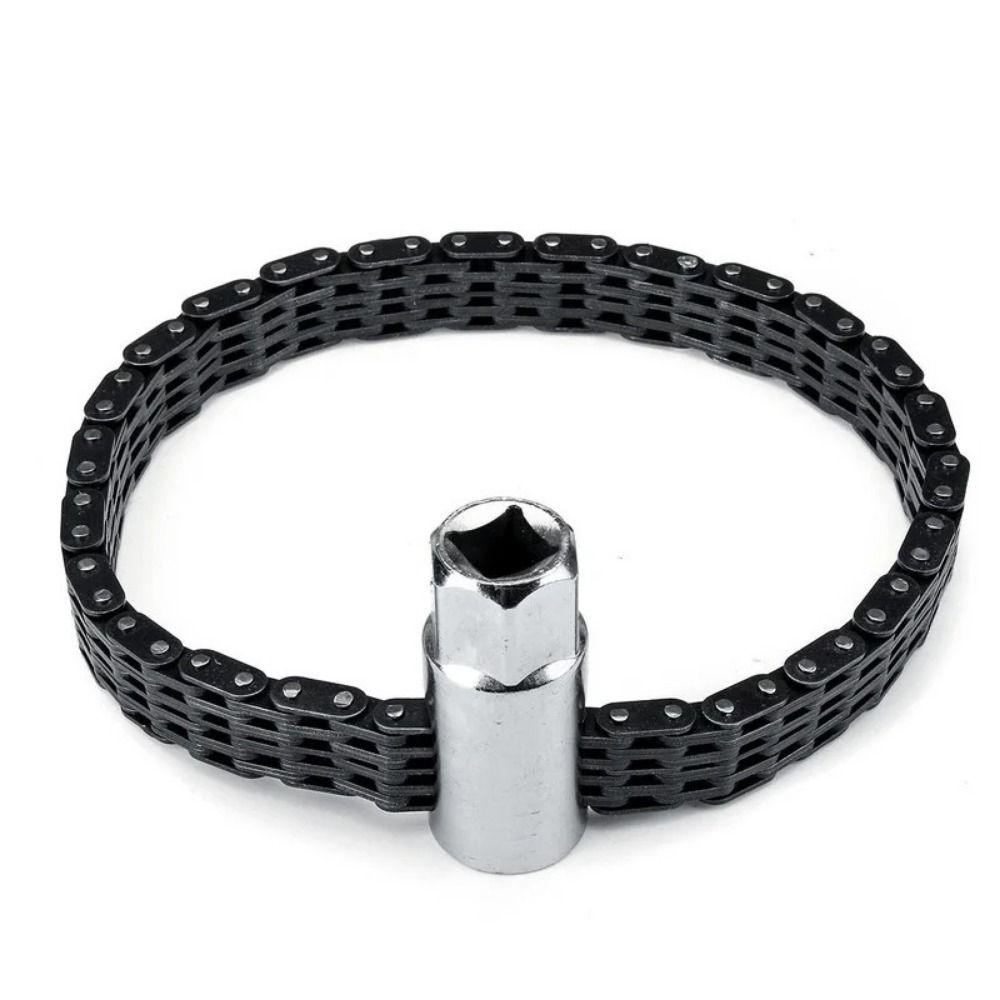 Heavy-duty Engine Oil Filter Wrench 44/52 Joints Ratchet Chain Wrench  Vehicle