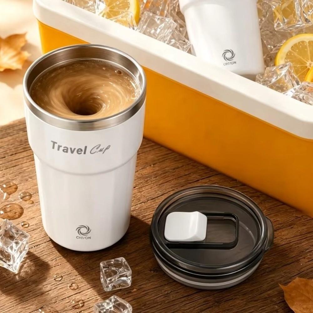 Stainless Steel Self Stirring Coffee Mug USB Rechargeable Protein Shaking Cup Home Use
