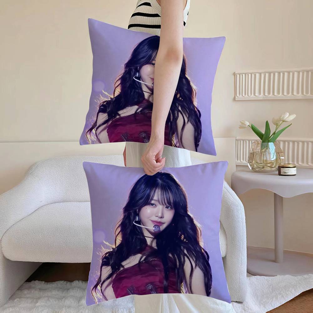 Cool Jang Won Young Pillow Case Anti-dustmite Pillowcase Invisible Zipper Silky Sofa Cushion Cover