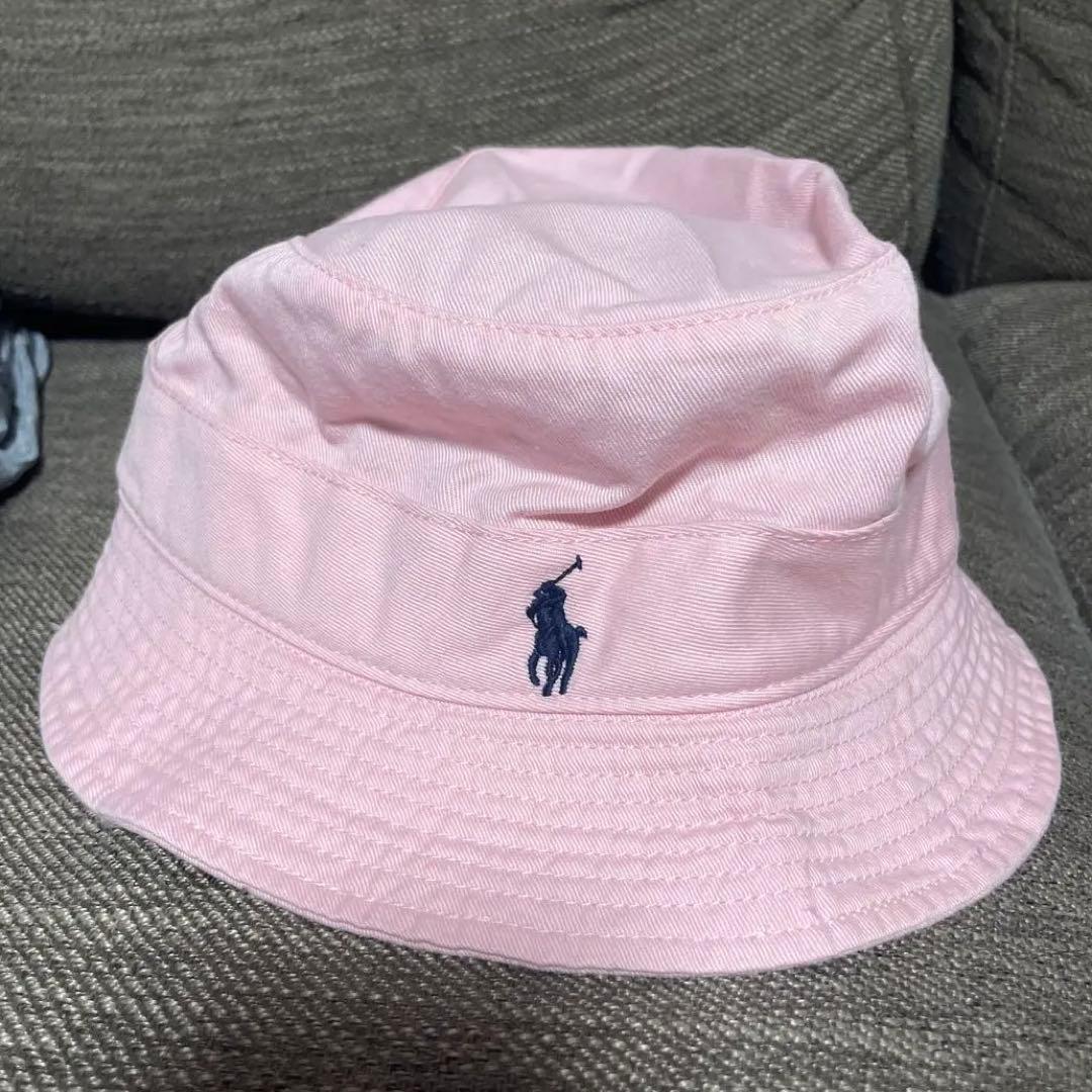 Used Polo by Ralph Lauren Bucket Hat Pink L/XL