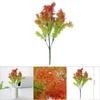 Artificial Leaves Plastic Seaweed Simulated Plant Home House Garden Decor(Orange Seaweed)