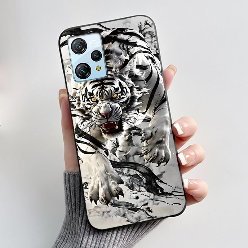 For Blackview A53 Case Blackview A53 Pro Back Cover Luxury Cute Love Rabbit Funny Black TPU Soft Silicone Protective Phone Case