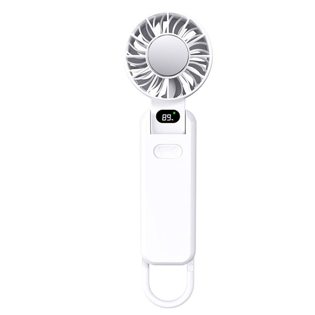 Foldable Mini Turbos Fan For Travel Digital Display Usb Charging Small Electric Fan For Home