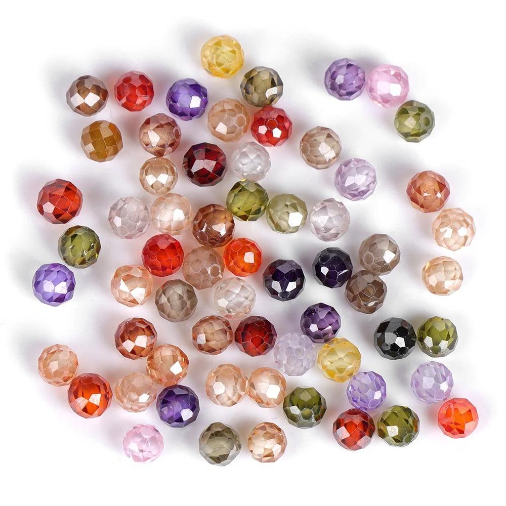 Perline in Pietra di Zircone Naturale Sfaccettata da 2mm/3mm/4mm per la Realizzazione di Bracciali Collane Anelli Catene per la Vita Accessori Gioielli Fai da Te Brillanti