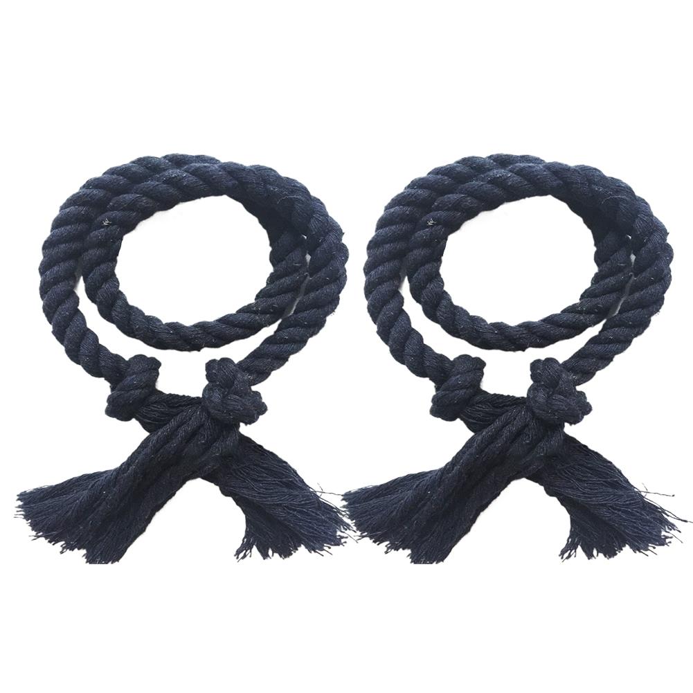 2PCS Curtain Tiebacks Wide Application Curtain Ties Anti-scratch Tassel Decor Cotton Flax Exquisite Curtain Ropes