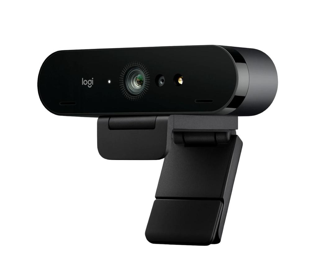 Logitech BRIO 4K Ultra HD Webcam with Windows Hello, RightLight3, and Low-Light Support for Windows and Mac, C1000eR [Imported Packaging]