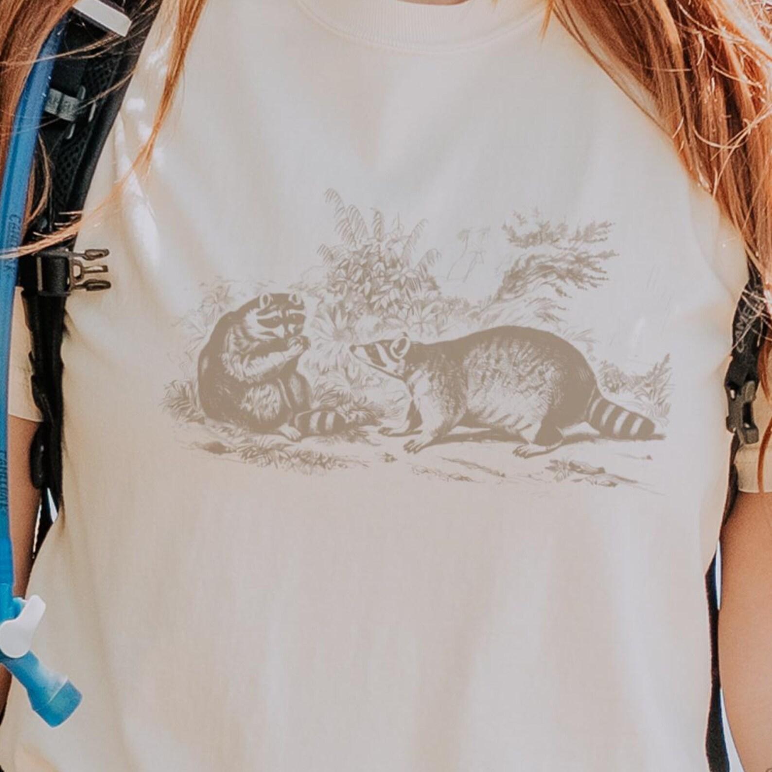 Two Raccoons T-Shirt, Unisex Comfort Colors Tee 100