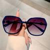Stylish Design Gradient Shades Fashion Square Women's Sun Glasses Oversize Decoration Sunglasses for Travelling Driving