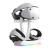 Base de Carregamento com Sucção Magnética PS VR2 Materiais Iluminação RGB Dinâmica Suporte de Exibição de Carregamento VR2 Qualidade Premium Para VR