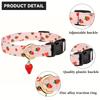 Soft Dog Strawberries Collar Fruit Print Cat Watermelon Collar Durable Pet Chain  Pet Accessories