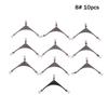 10Pcs/Lot 3 Way Swivels Connector Fishing Tackle Saltwater Fishing Rolling Swivels Triple Fishing Swivel Cross Line Connectors