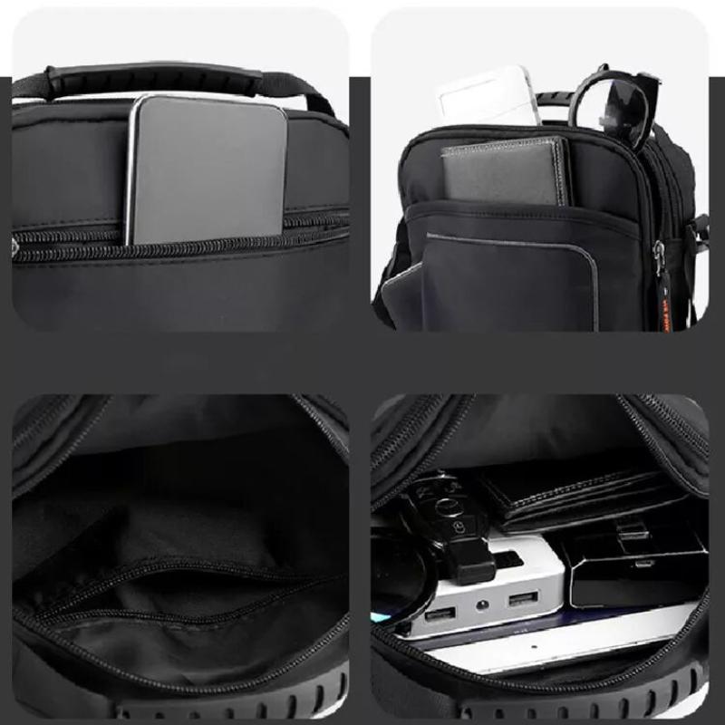 Männliche kleine Umhängetasche, Herren-Sling-Umhängetasche, wasserabweisend, für Telefon, Tablet, Business, Büro, Schule