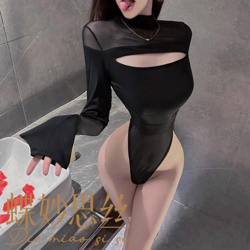 Sexy Underwear Sexy Mesh See-through Onesie Pure Desire for Self-cultivation Bottom Versatile Onesie 56