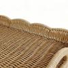 Rectangular Woven Storage Tray Imitation Rattan Woven Decorative Platter  Kitchen Supplies