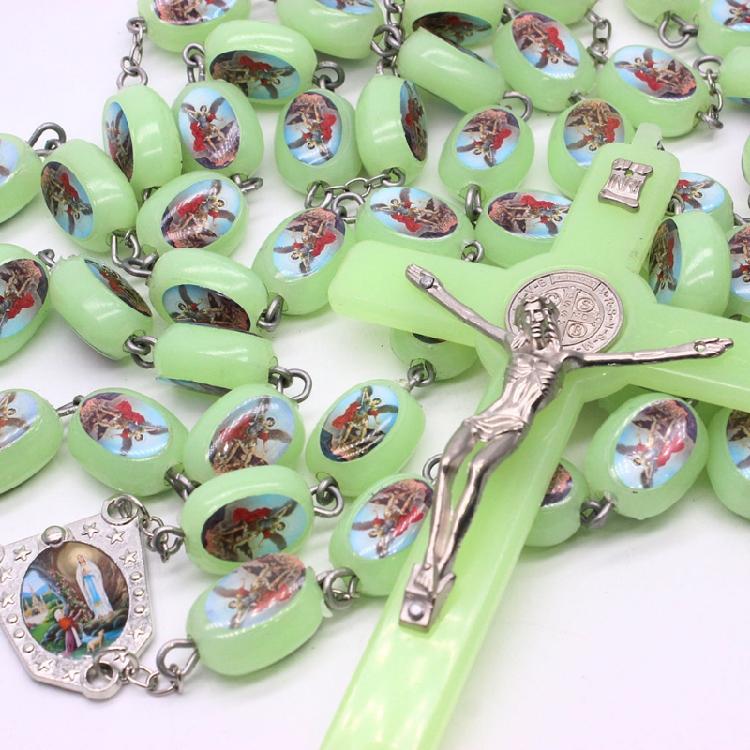 Catholic Angel Virgin Mary Rosary Beads Wall Hanging Rosary for Cross Necklace