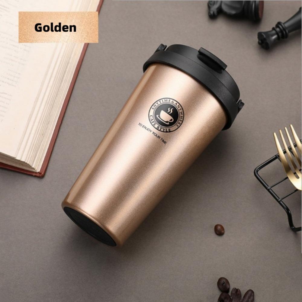 2025 Vacuum Stainless Steel Coffee Cup, Creative Handle Insulated Cup, Vacuum Portable Car Cup, Suitable for Outdoor Office Use