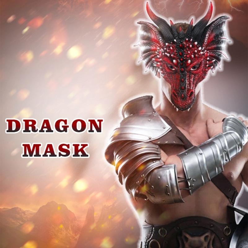 Halloween Animal Mask Animal Dragon Mask Masquerade Party Mask for Birthday Festival Holiday Carnivals Cosplay