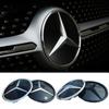 C200 E300 2026 Hot The front grille star logo badge mirror bottom 3D ABS logo for Mercedes-Benz for Mercedes-Benz W177 X253 GLC/