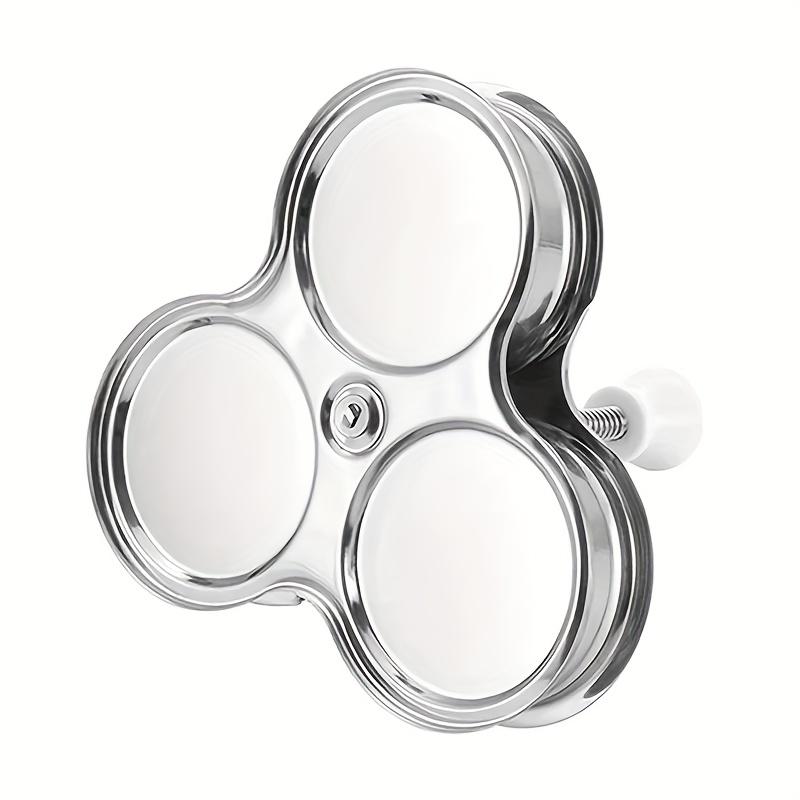 Hochleistungs-Eierkocher aus Edelstahl, Dampfgarer, Multifunktionaler Eierkocher mit 3 Fächern, Platzsparender Küchenorganizer für pochierte Eier