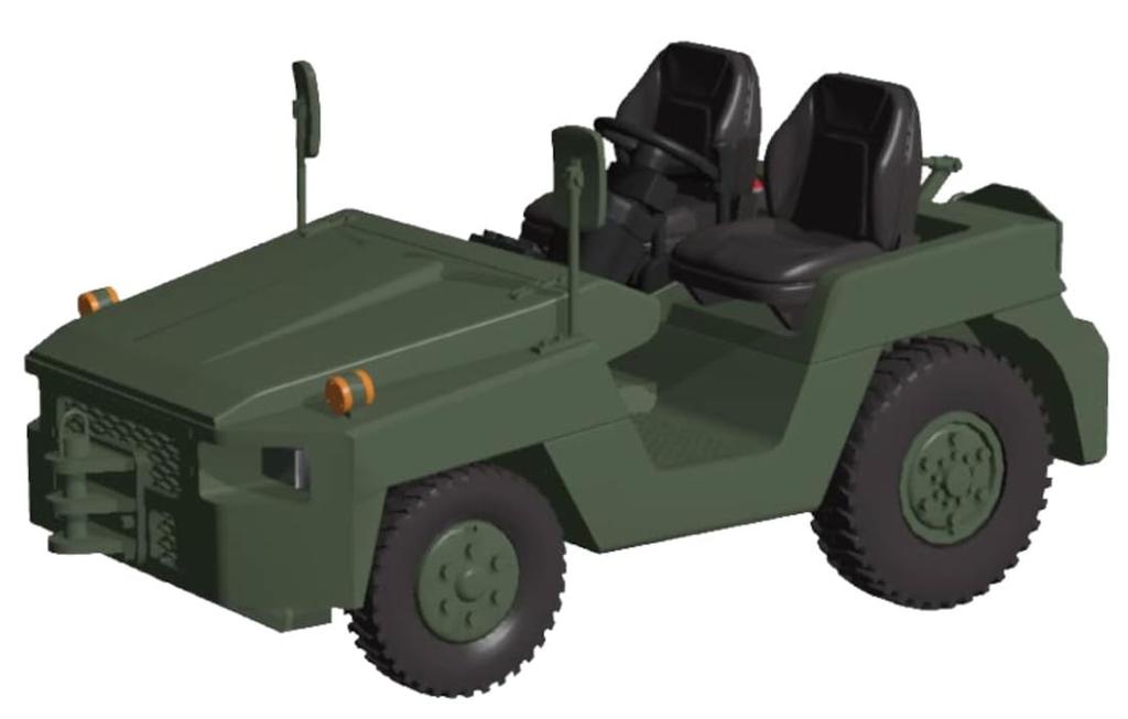 HMA JASDF Towing Vehicle with Tow Resin Kit 427 1/48 2-ton Bar, (Military)