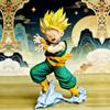8.26Inch/21cm Dragon Ball Trunks Energy Wave Figure Super Form SSj3 Can Battle Anime Favorite Toys Gifts PVC Be Move Round Sensory Compression Bouncy