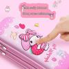 3D Cartoon Double-Layer Pencil Case for Kids - Large Capacity Zipper Bag for Boys and Girls