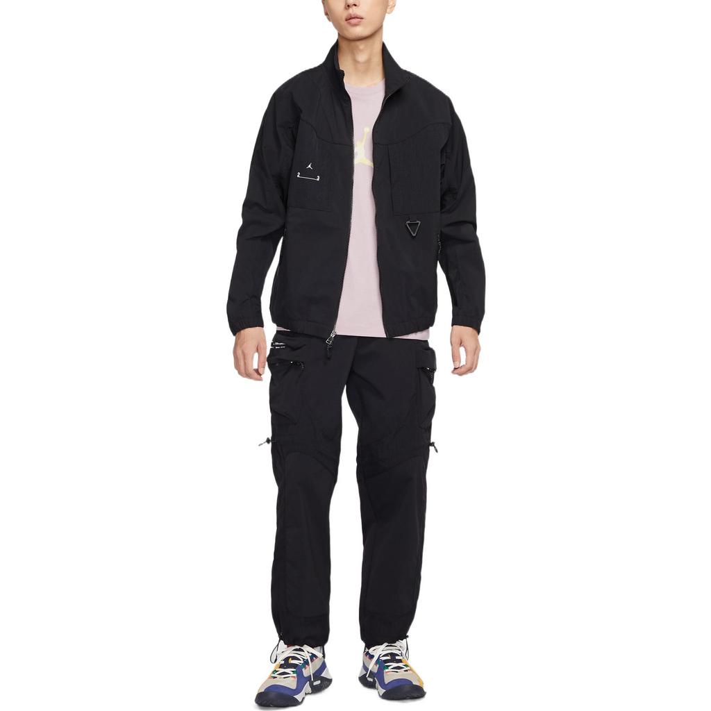 Jordan Jackets Men's Black Stand Collar Moderate Other DQ8060-010