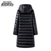 SNOWFLYING Women's Mid-Length Hooded Down Winter Coat
