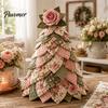 Tischmitte Sonnenblume Biene Baum DIY Bastelset, 3D gestepptes Stoff-Baumwoll-Patchwork-Set, Handgefertigte Tischdekoration für Wohnzimmer Schlafzimmer