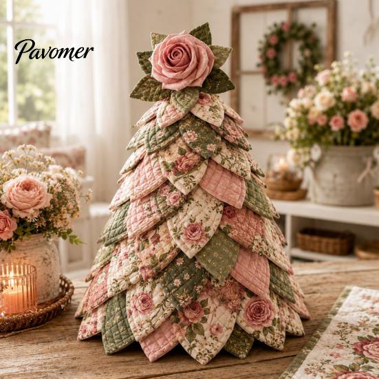 Tischmitte Sonnenblume Biene Baum DIY Bastelset, 3D gestepptes Stoff-Baumwoll-Patchwork-Set, Handgefertigte Tischdekoration für Wohnzimmer Schlafzimmer