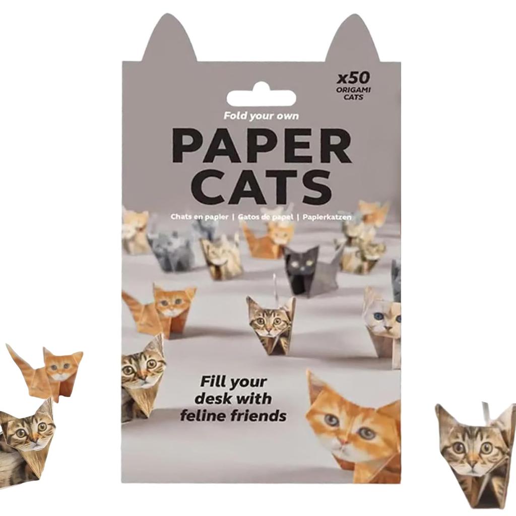 150/100/50pcs DIY Paper Cats Dogs Dinosaurs Folding Animal Creative Papercraft Kit Handmade Activity for Adults & Kids Cute Gift