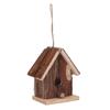 Wooden Bird House Hanging Retro Style Fir Wood Birdhouse for Outdoor Garden Porch Home Office Decoration