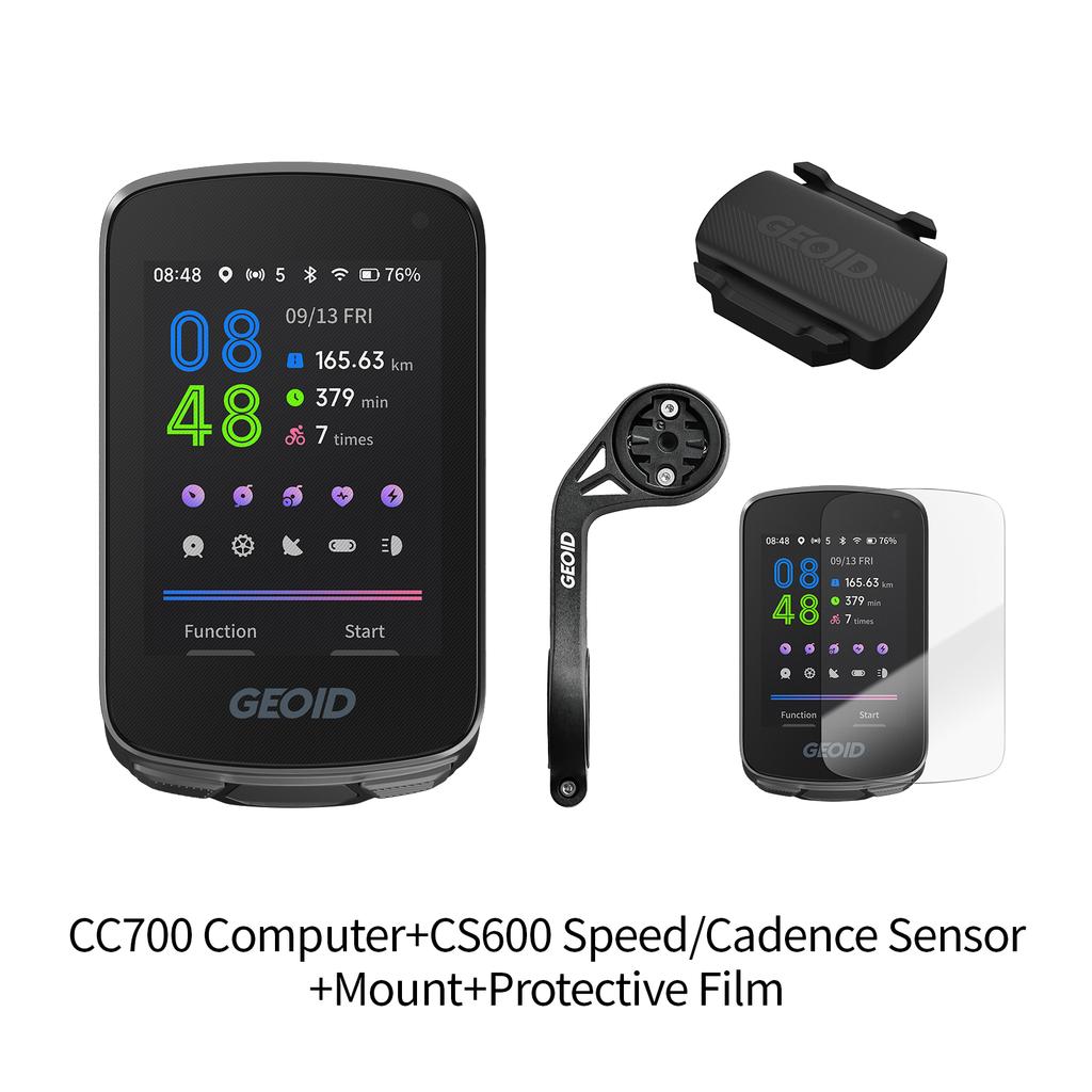 GEOID CC700 GPS Fahrradcomputer 2,8-Zoll-Farbdisplay Routennavigation Fahrrad-Tachometer WIFI Wasserdichtes Fahrrad-Kilometerzähler