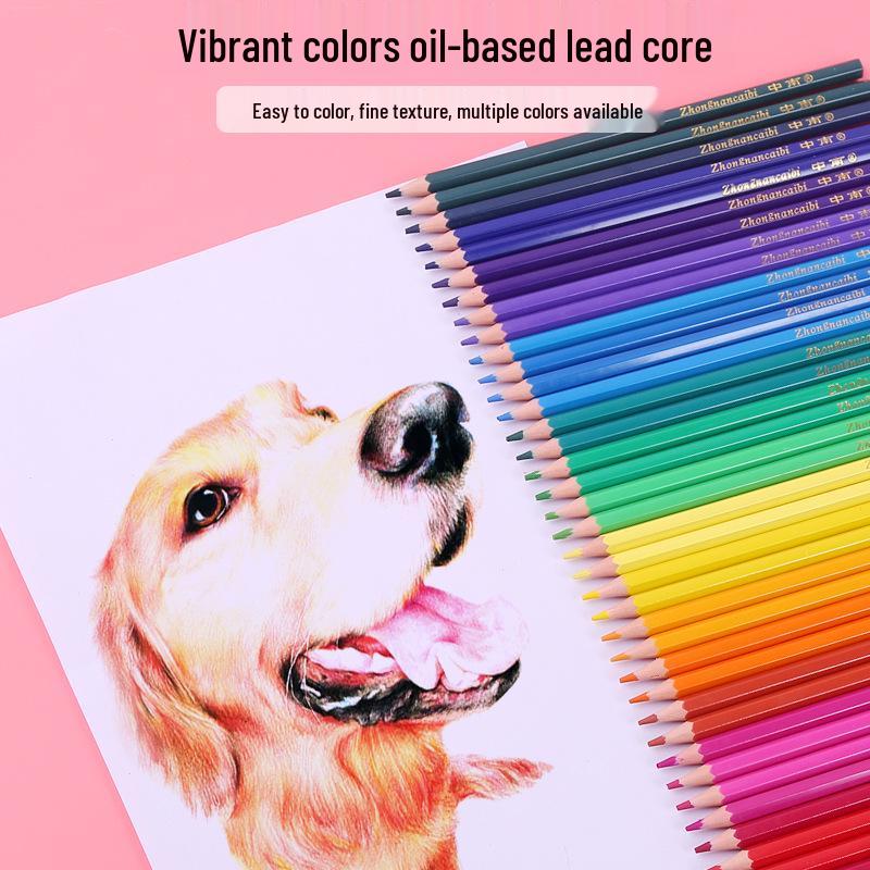 Erasable Oil-Based Colored Pencils Set - 48 Hand-Painted Shades for Students & Kids