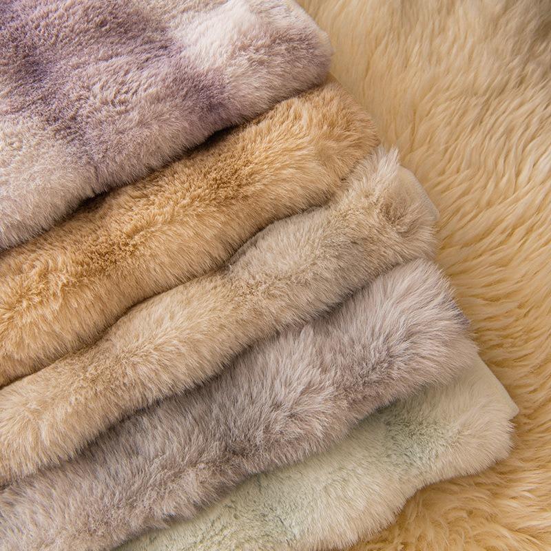 Plush Sofa Cushion Winter Thickened Cushion Non-Slip Leather Sofa Special Cover Cover Cloth