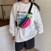 Banana-Shaped Bum Belt Phone Pouch Canvas Material Crossbody Fanny Pack  Outdoor Activities