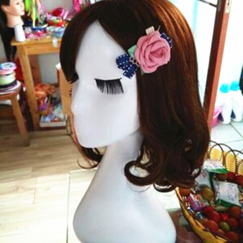 Jinruima 40cm Ženská manekýnová hlava pro vystavení paruk, klobouků a šátků