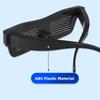 Weihnachts-Bar-Party Dynamische APP Brille USB-Aufladung Verkleidung Bühnenrequisite Bluetooth Leuchtende Brille