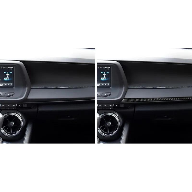 For Chevrolet Camaro 2016 2017 2018     Dashboard Co-pilot Strip Carbon Fiber Interior Car Accessories Stickers