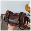 Dumpling bag women's 2024 new casual versatile cowhide women's bag mini shoulder messenger bag mobile phone bag
