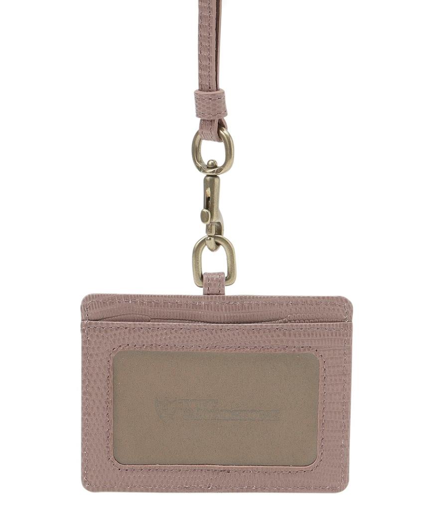 And ID Case Lizard Employee ID Case Pass Case Pass Case One Size Maroon Dusty Pink [Toff Lodestone]