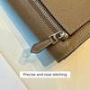 2024 neue strukturierte lange Brieftasche aus echtem Leder Frauen Clutch Taschen Marke Design zweifarbige Rindsleder Brieftaschen für Damen Telefon Geldbörse