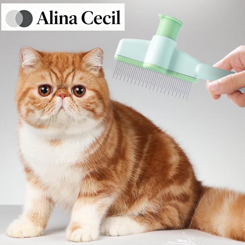 Katzenpflege Massagebürste Tierkamm Professioneller offener Knoten Tierhaarentfernungsbürste Robuster Kätzchenkamm Tierzubehör
