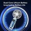 Handheld Fan USB Rechargeable 5-Speed Super Quiet Portable Mini Fan with Hook for Office Outdoor Travel Cooling