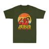 Jesus Has Your Back Funny Jiu Jitsu Retro Christian Vintage Unisexs Tshirt