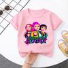 Summer Fashion Children's T-shirt KPop Demon Hunter Huntrix Design Trendy Pattern Suitable for Young KPop Culture Fans
