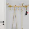 Decorative Retro Brass Coat Hooks Rust-Resistant Bird Clothes Hanger Unique Wall Mounted Branch Design for Entryway Organization