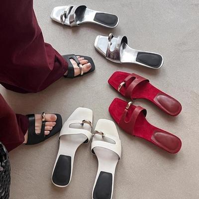 Mode Damen Hausschuhe Lässig Rutschfest Designer Hausschuhe Bequeme Outdoor Sandalen Mode Elegant Flache Schuhe Sommer Neue Pantoletten Damen
